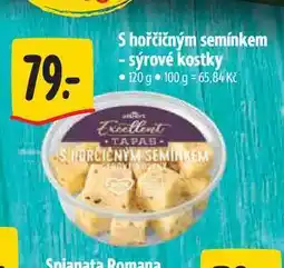 Albert S hořčičným semínkem - sýrové kostky 120 g nabídka