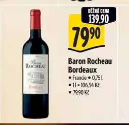 Albert Baron Rocheau Bordeaux 0,75 l nabídka