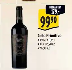Albert Cielo Primitivo 0,75 l nabídka