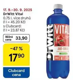 Tesco DrWitt Vital, 0.75 l, více druhů nabídka