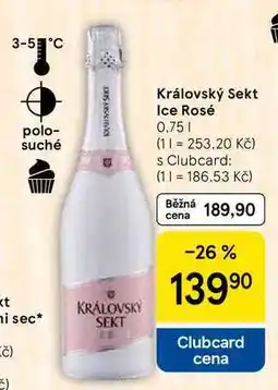 Tesco Královský Sekt Ice Rosé, 0,75 l nabídka
