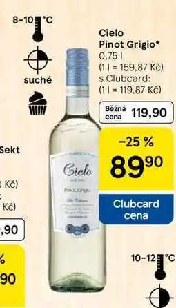 Tesco Cielo Pinot Grigio, 0.75 l nabídka