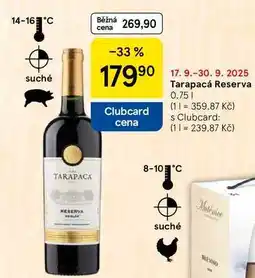 Tesco Tarapacá Reserva, 0.75 l nabídka