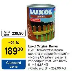 Tesco Luxol Originál Barva, 0.75 l, tenkovrstvá lazura nabídka