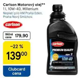 Tesco Carlson Motorový olej, 1 l, 10W-40, Millenium nabídka