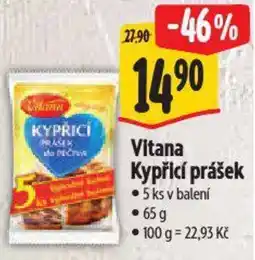 Albert Vitana Kypřící prášek nabídka