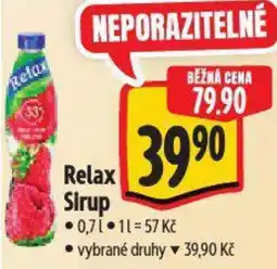 Albert Relax Sirup nabídka