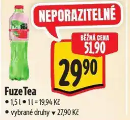 Albert Fuze Tea nabídka