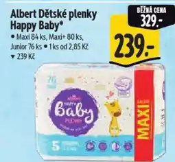 Albert Albert Dětské plenky Happy Baby nabídka