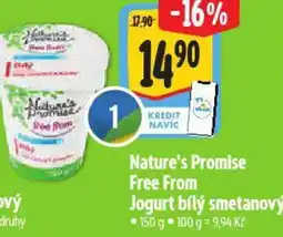 Albert Nature's Promise Free From Jogurt bílý smetanový nabídka