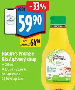 Albert Nature's Promise Blo Agávový sirup nabídka