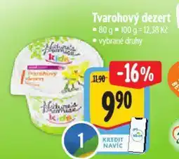 Albert Tvarohový dezert nabídka