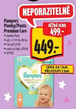 Albert Pampers Plenky/Pants Premium Care nabídka