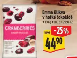 Albert Emma Klikva v hořké čokoládě nabídka