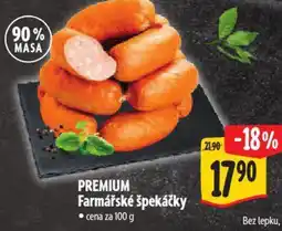 Albert PREMIUM Farmářské špekáčky nabídka