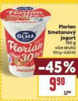 Billa OLMA Florian Smetanový jogurt nabídka