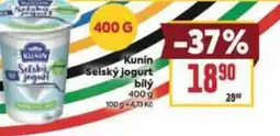 Billa Kunin Selský jogurt bilý nabídka