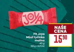 Billa Fit Joya Müsli tyčinka malina 40 g nabídka