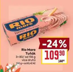 Billa Rio Mare Tuňák 3× 80/ od 156 g nabídka