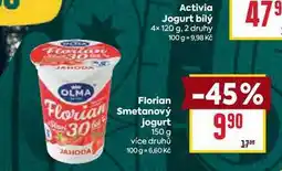 Billa Florian Smetanový jogurt 150 g nabídka