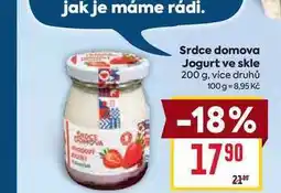 Billa Srdce domova Jogurt ve skle 200 g nabídka