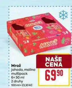Billa Mrož jahoda, malina multipack 6x50 ml nabídka