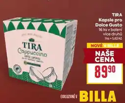 Billa TIRA Kapsle pro Dolce Gusto 16 ks v balení nabídka