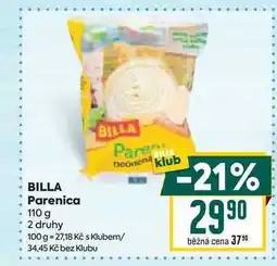Billa BILLA Parenica 110 g nabídka