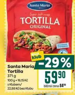Billa Santa Maria Tortilla 371 g nabídka