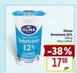 Billa Olma Smetana 12% 200 g nabídka