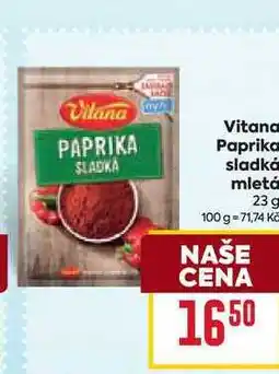 Billa Vitana Paprika sladká mletá 23 g nabídka