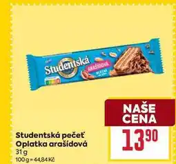 Billa Studentská pečeť Oplatka arašídová 31 g nabídka