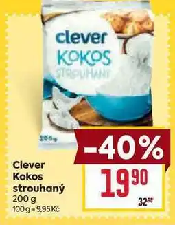 Billa Clever Kokos strouhaný 200 g nabídka