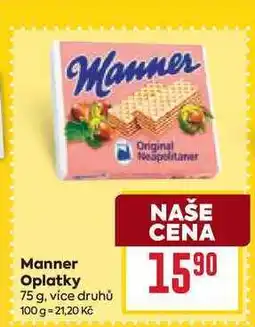 Billa Manner Oplatky 75 g nabídka