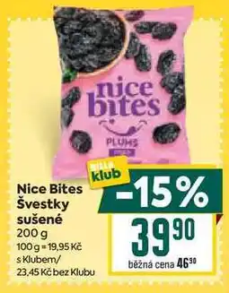 Billa Nice Bites Švestky sušené 200 g nabídka