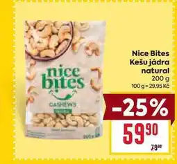 Billa Nice Bites Kešu jádra natural 200 g nabídka
