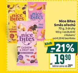 Billa Nice Bites Směs ořechů 70 g nabídka