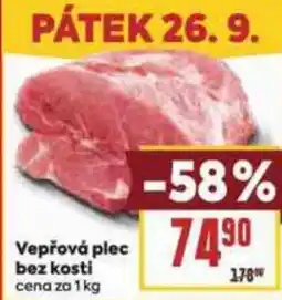 Billa Vepřová plec bez kosti nabídka