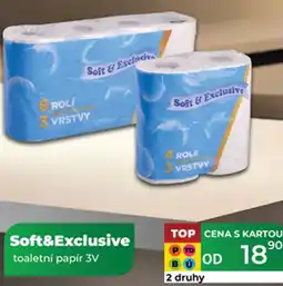 Tamda Foods Soft&Exclusive toaletní papír 3V nabídka