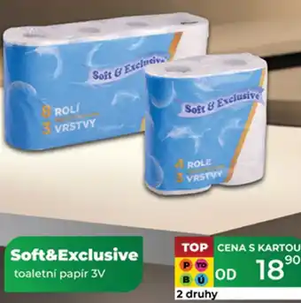 Tamda Foods Soft&Exclusive toaletní papír 3V nabídka