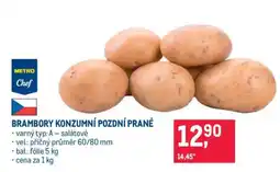 Makro Brambory konzumní pozdní prané nabídka
