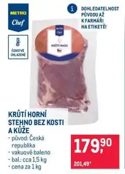Makro Krůtí horní stehno bez kosti a kůže nabídka
