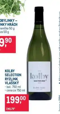 Makro KOLBY SELECTION RYZLINK VLAŠSKÝ nabídka