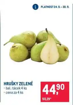 Makro Hrušky zelené nabídka