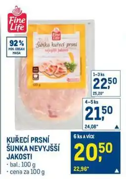 Makro KUŘECÍ PRSNÍ ŠUNKA NEJVYŠŠÍ JAKOSTI nabídka