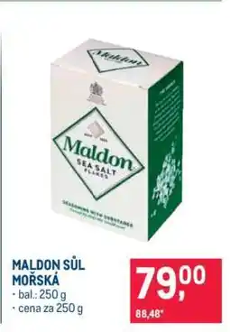 Makro Maldon sůl mořská nabídka