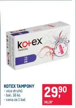 Makro Kotex Tampony nabídka