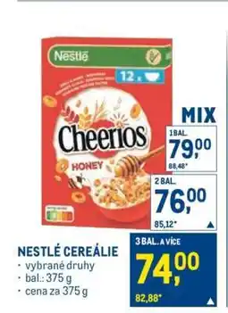 Makro Nestlé cereálie nabídka