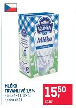 Makro Mléko trvanlivé 1,5 % nabídka
