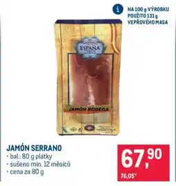 Makro Jamón serrano nabídka